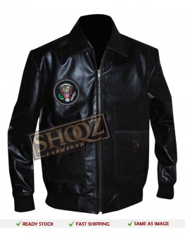 John F Kennedy Bomber Leather Jacket John F Kennedy Bomber Leather Jacket